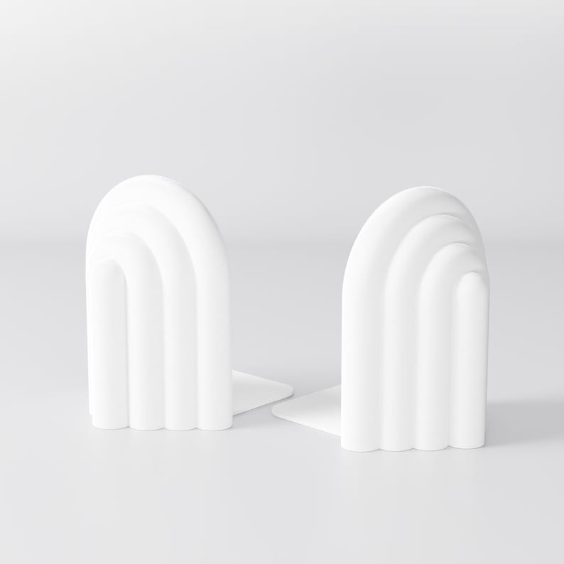 white CLOUD bookends