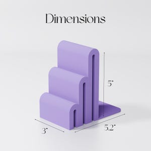 purple bookend dimensions