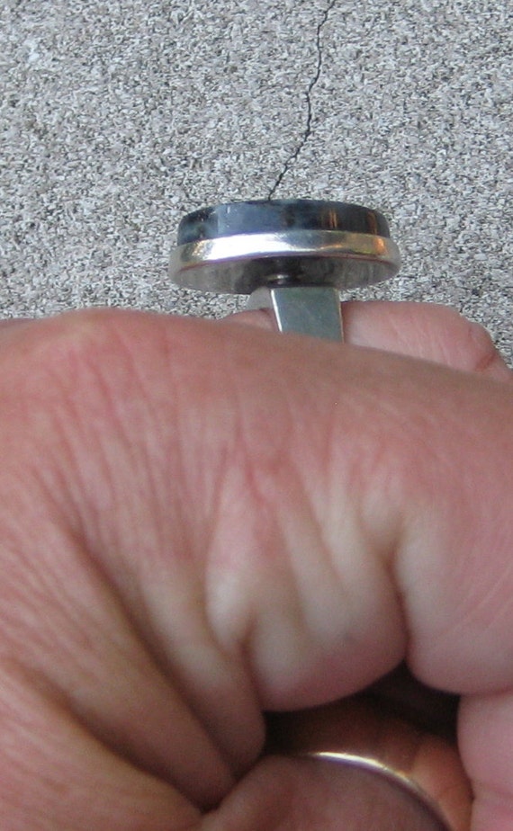 Vintage Sterling Silver Laborite Adjustable Ring … - image 2