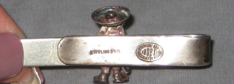 Fab Vintage Sterling Silver 925 Tie Clip Bar image 3