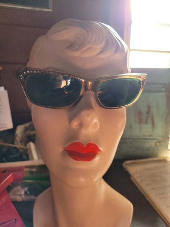 Olala Advantage 1950's French sunglasses rinstone… - image 1