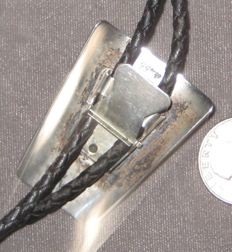 Great Vintage 1950s 1960s Sterling Artist Signed Native American G Gomez Bolo Tie image 4