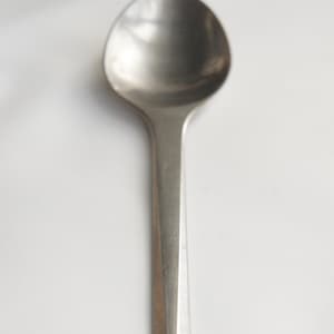 Vintage George Jensen Denmark Matte Prism Löffel Dänisches Besteck Silberbesteck