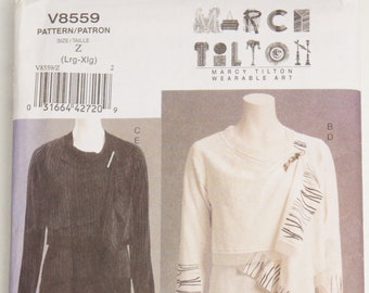Vogue V8559 Marcy Tilton wearable art naaipatroon jas top maat lrg-xlg ongebruikt ongesneden
