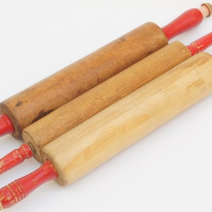 Vintage Antique Wooden Rolling Pins Instant Collection Farmhouse Decor Primitive Country Baking Utensils Home Decor