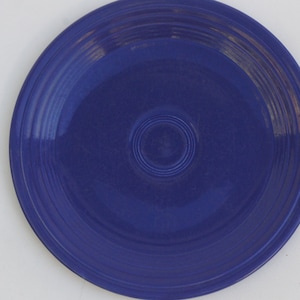 Vintage Blue Fiesta Ware Plate Farmhouse Country Style Retro Cottagecore Collectible
