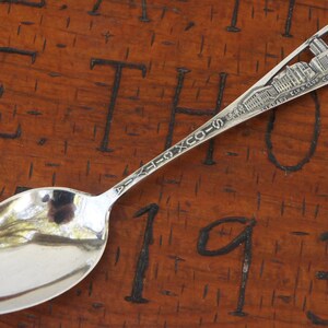 Vintage Sterling Silver Souvenir Teaspoon Sioux City Iowa Collectible Mid Century Gift