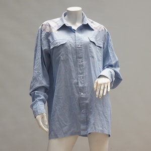 Vintage 80s-90s Men&#39;s Western Shirt Button Down Shirt By Corzini Cowboy Country Rancher