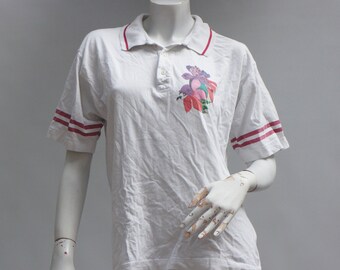 Polo da donna vintage anni '90 di Cool Code Boho Retro Activewear