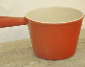 Vintage 50s Le Creuset France Pot Sauce Pan Fondue Pot Cookware Retro Mid Century Modern Cottagecore French Country Farmhouse Gift