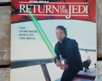 Vintage 80s Star Wars Return Of The Jedi Storybook Picture Book Retro  Sci-Fi  Science Fiction Collectible