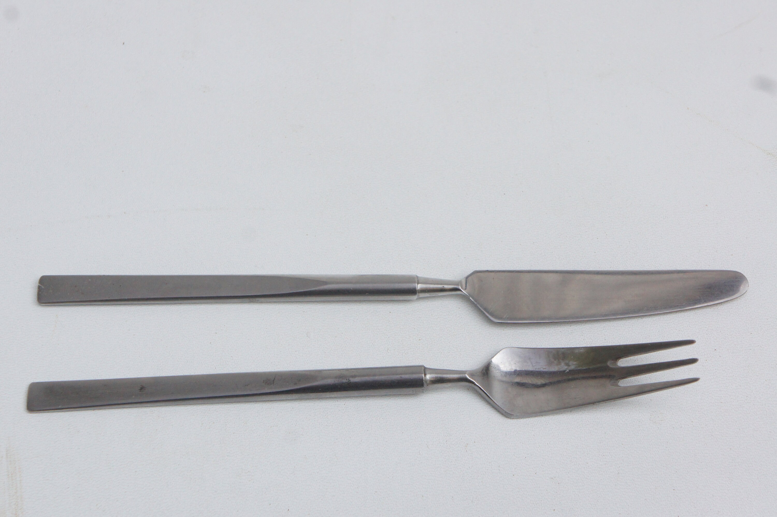 Vintage Copenhagen Denmark Fork and Knife Flatware Danish Modern