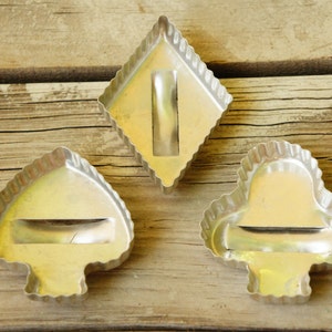 Vintage 50s Playing Card Cookie Cutters Retro Mid Century