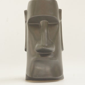 Vintage 60s Large Black Tiki Mug the Fireside Ft.atkinson Wisc