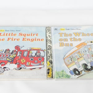 Vintage 80s-90s A First Little Golden Book Children&#39;s Books Small Books