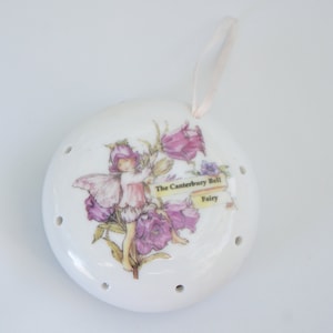 Vintage Porcelain Potpourri Pomander Canterbury Fairy Shabby Chic Cottagecore Gift Home Decor