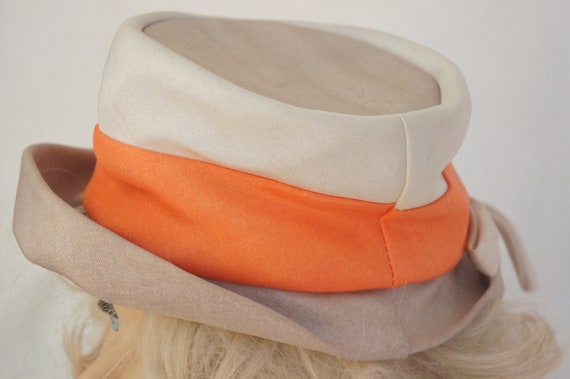 Vintage 50s-60s Women's Bucket Hat Retro Mid Cent… - image 9
