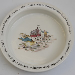 Vintage Wedgwood Peter Rabbit Beatrix Potter Kinderkomschotel Cottagecore Collectible Home Decor Gift