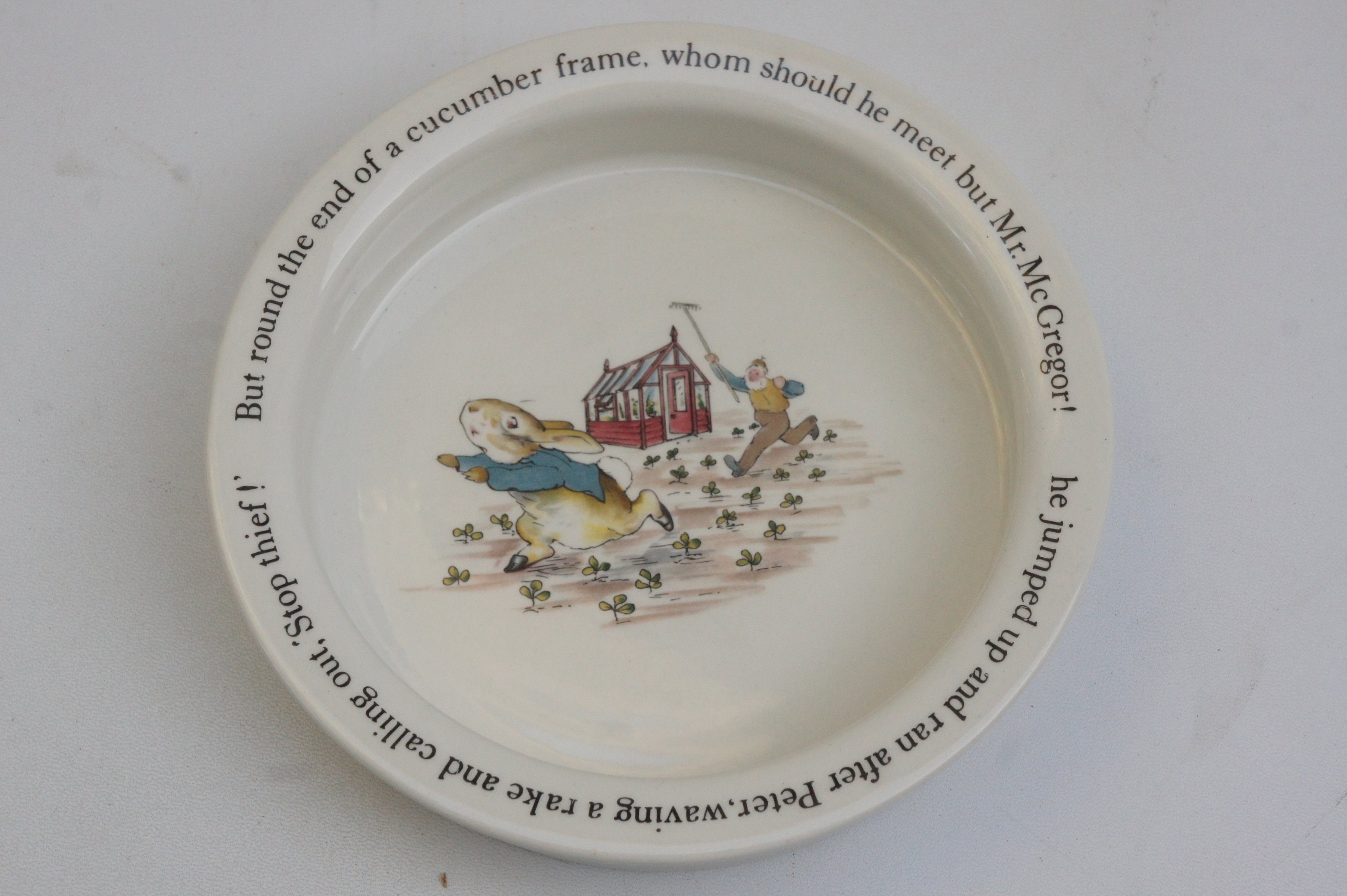 Vintage Wedgwood Peter Rabbit Beatrix Potter Children's Bowl Dish