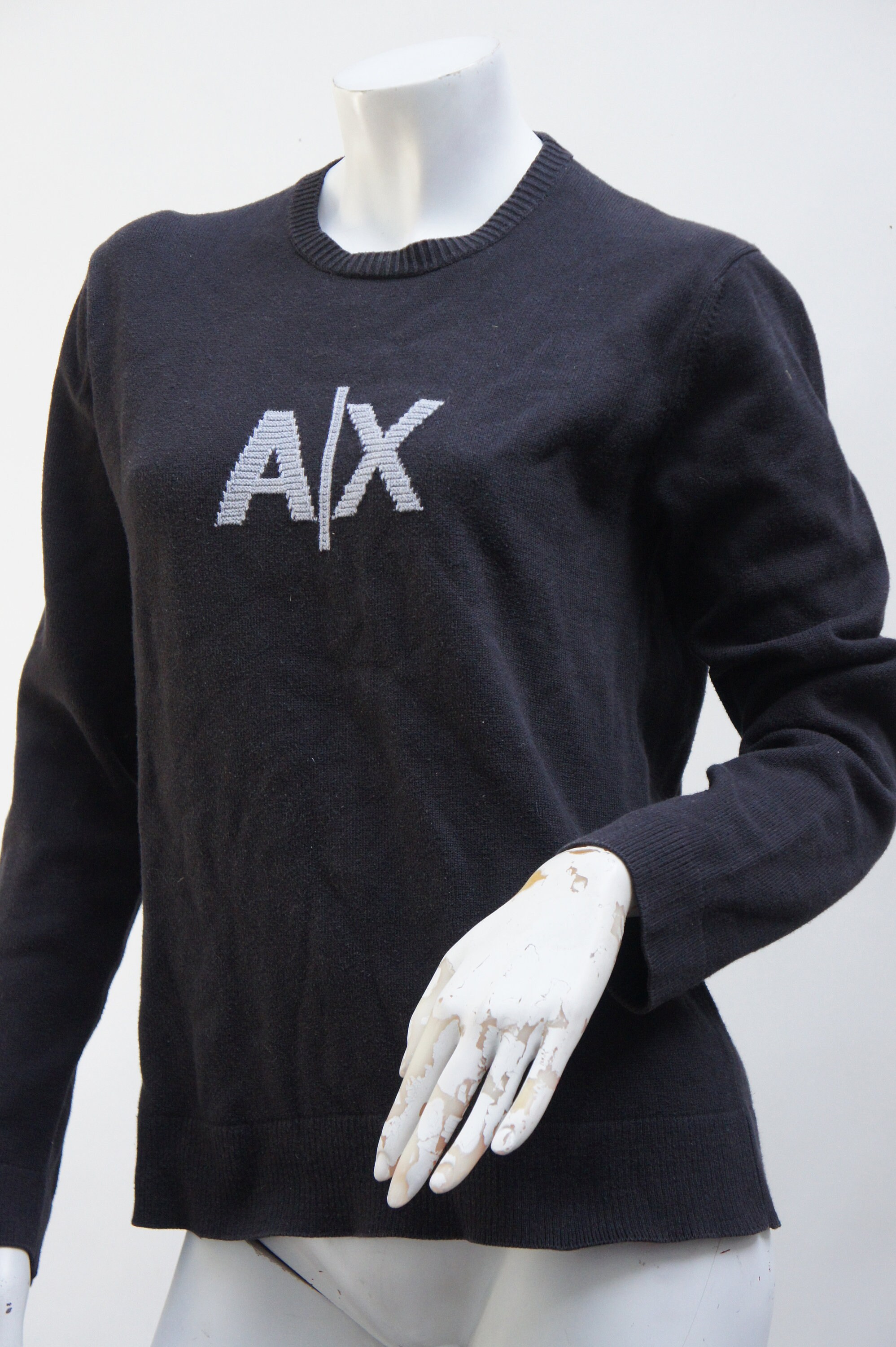 Vintage Y2k Armani Exchange AX Logo Sweater Pullover High Fashion 