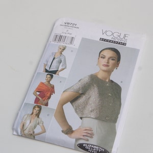 Vogue V8721 エリザベス・ジレット NYC アクセサリー 裁縫パターン シュラッグ ボレロ L-XL クラフト DIY