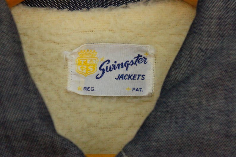 Vintage 70s Men/'s Sherpa Lined Denim Jacket By SwingsterRetroHippie