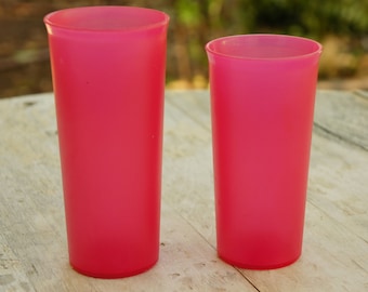 Vintage 80s-90s Tupperware Brand Tumblers Cups RV Camping Picnic Beach Retro