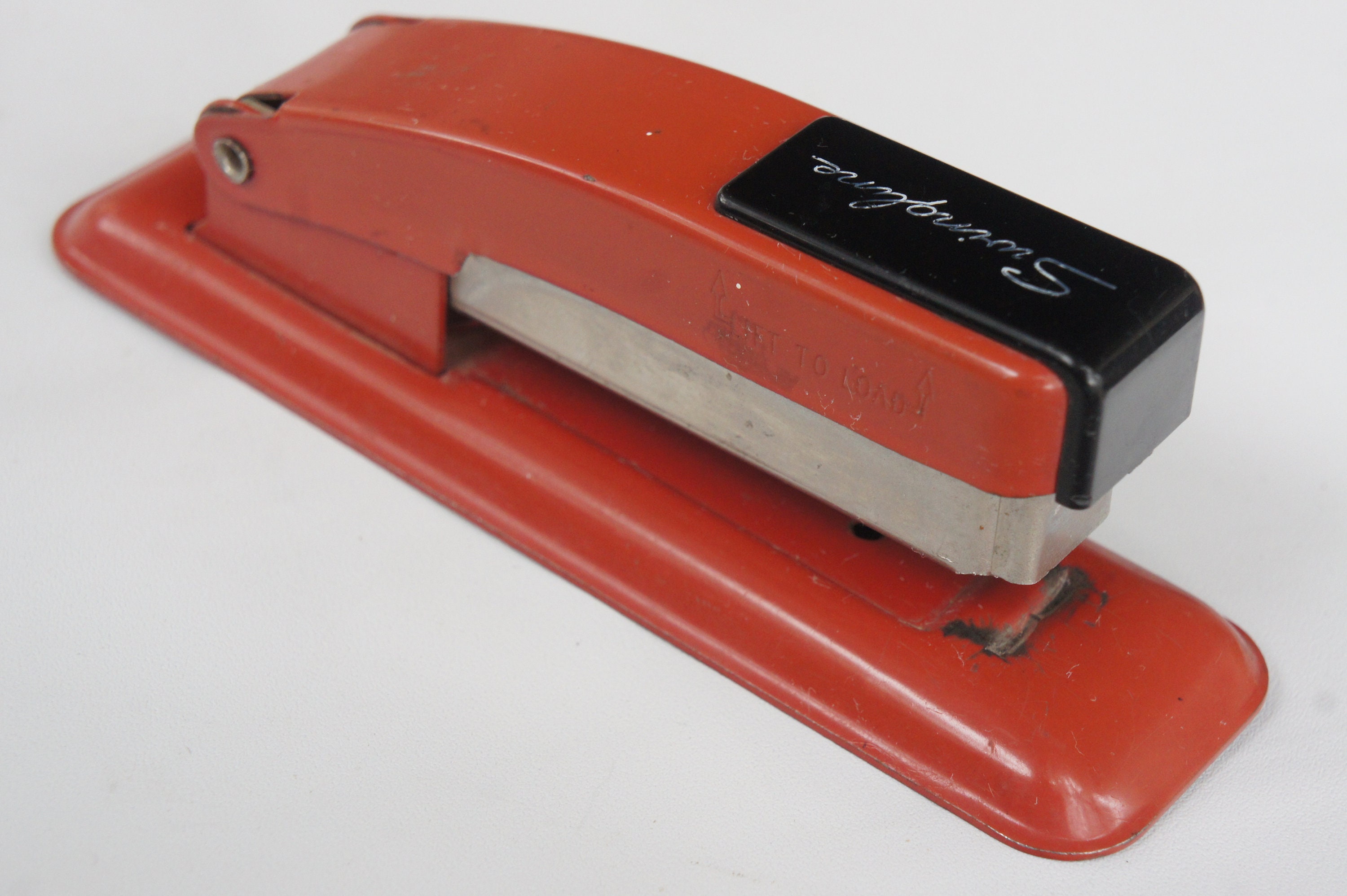 Vintage Small Red Swingline Stapler Office Supply Desk Decor