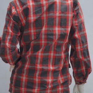 Vintage 50s-60s Plaid Jacket Coat Mid Century image 4