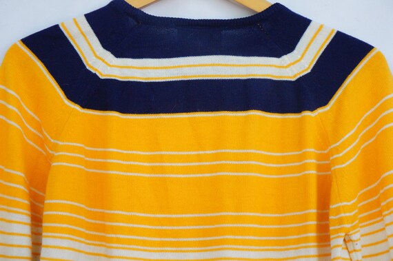 Vintage 50s-60s Women's Striped Sweater By Norton… - image 5