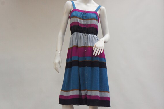 Vintage 90s Colorblock Dress & Jacket Set By Doria