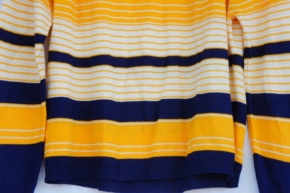 Vintage 50s-60s Women's Striped Sweater By Norton… - image 9
