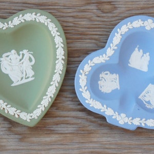 Vintage 60s-70s Wedgwood Bisque Jasper Ware Trinket Dishes Ring Dishes Collectables Cottagecore Grannycore Home Decor Gift