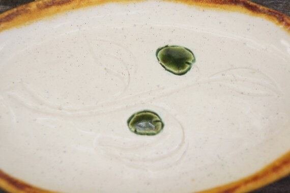 Small Handmade Ceramic Dish Ring Dish Trinket Dis… - image 5