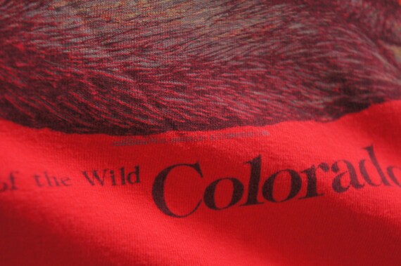 Vintage 90s Wolf Pack Print Colorado T-shirt Call… - image 6