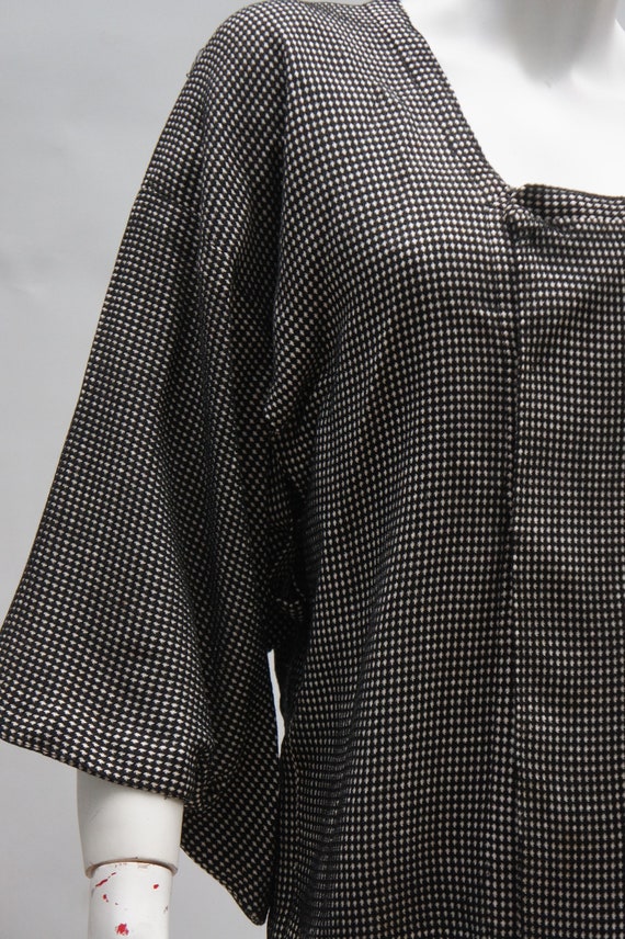 Vintage Cropped Boxy Japanese Kimono Jacket Retro… - image 10