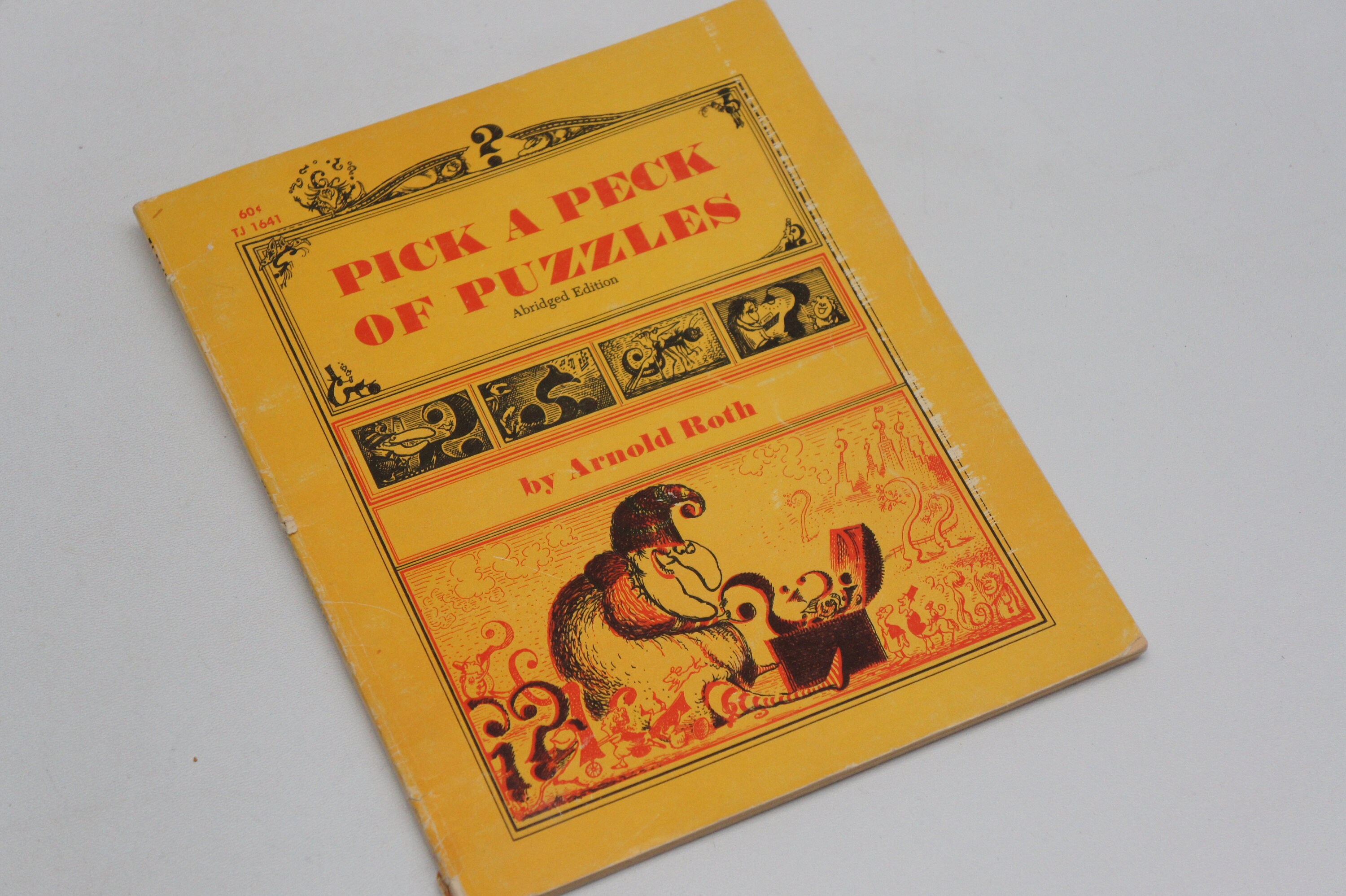 Vintage 60s-70s Pick A Peck of Puzzles Book by Arnold Roth