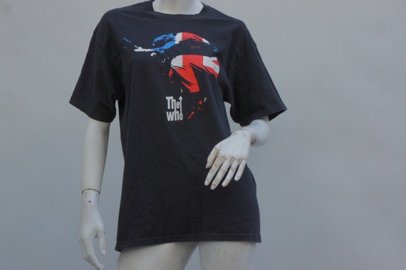 Vintage "The Who" Band T-shirt Graphic Tee Music … - image 10