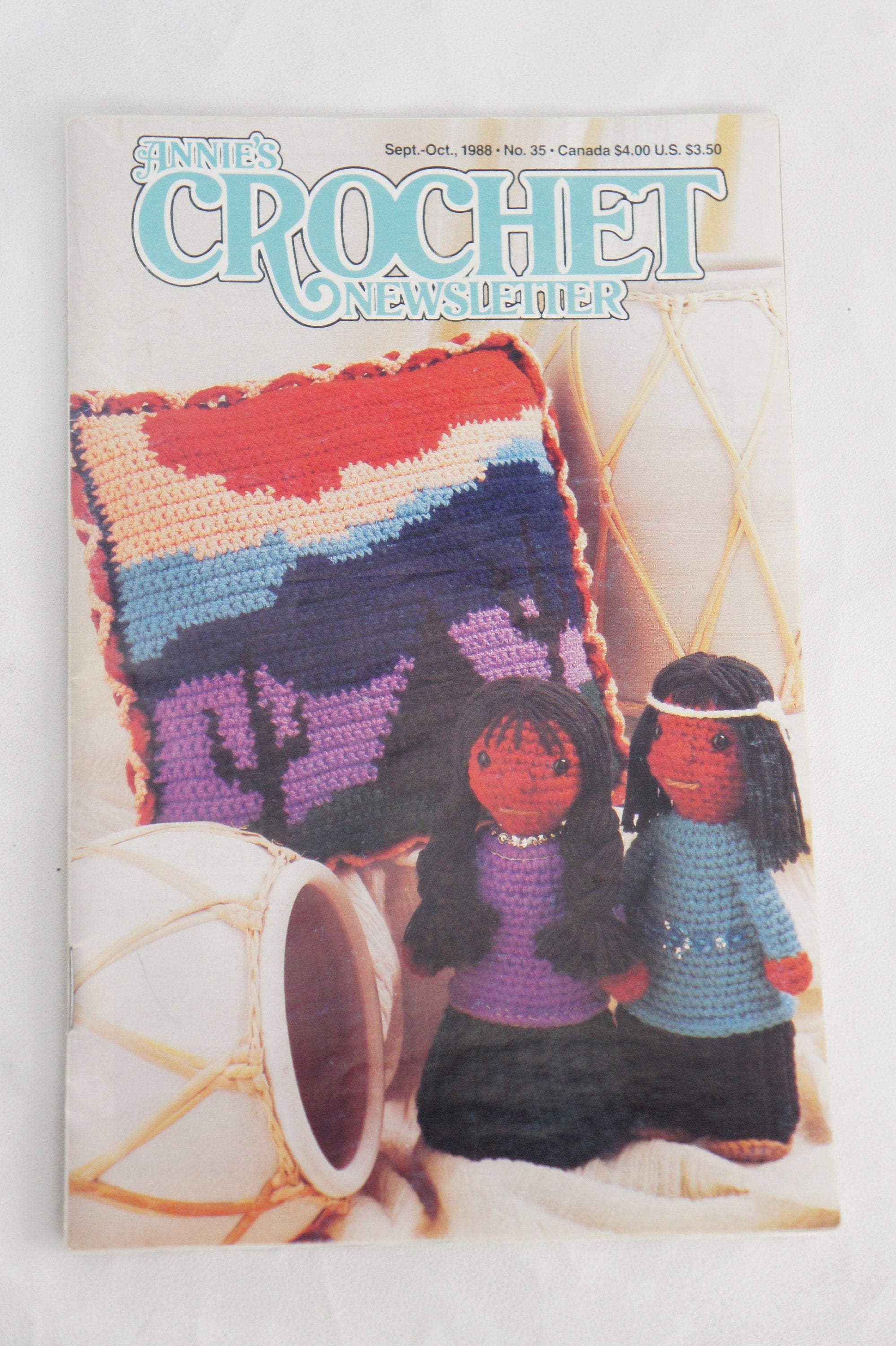 Vintage Annie’s Crochet Newsletter with Southwestern Projects