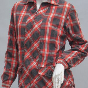 Vintage 50s-60s Plaid Jacket Coat Mid Century image 8