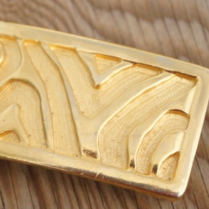 Vintage 70s-80s Accessocraft N.Y.C Brass Belt Buckle Fashion Accessory