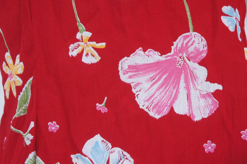 Vintage 90s sleeveless Floral Mini DressSmall Size