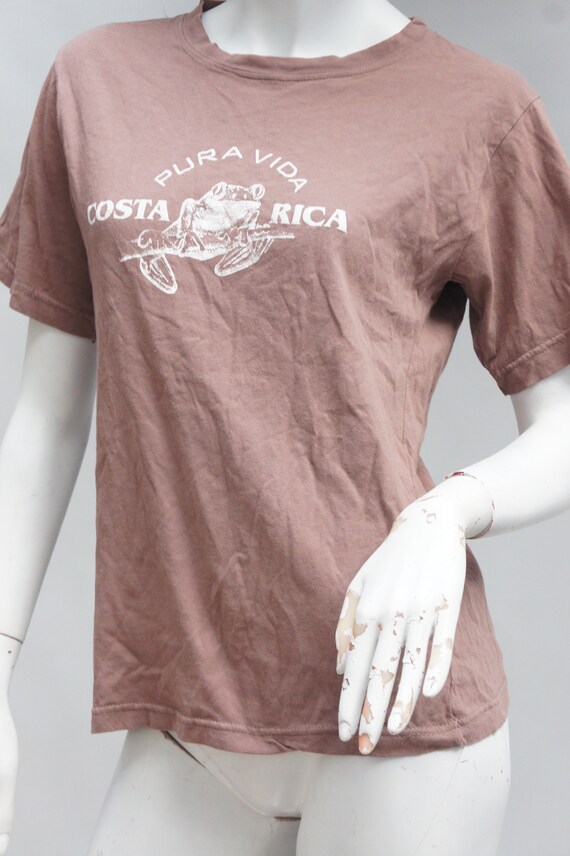 Vintage Costa Rica Pura Vida Print T-shirt Graphi… - image 5