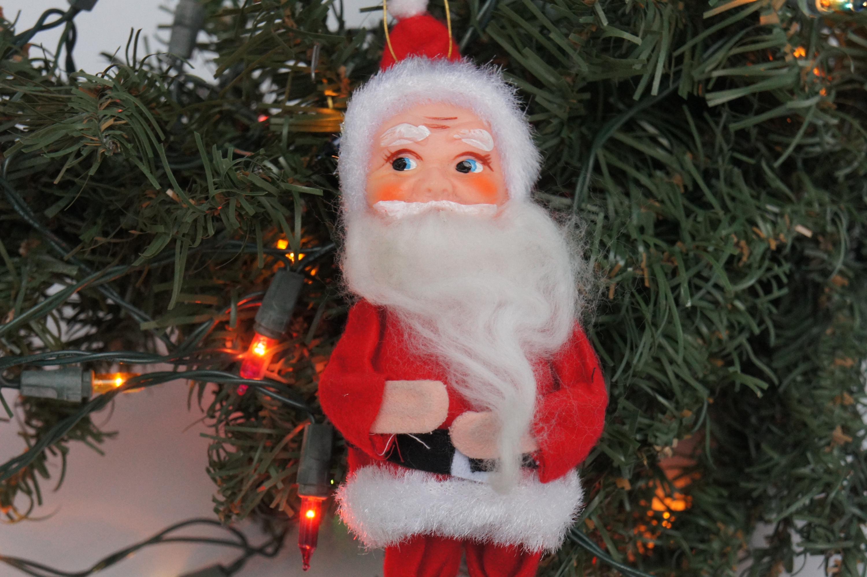 ヴィンテージ 60年代 サンタ クリスマス オーナメント レトロ ミッド