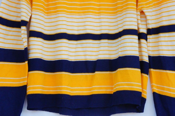 Vintage 50s-60s Women's Striped Sweater By Norton… - image 3