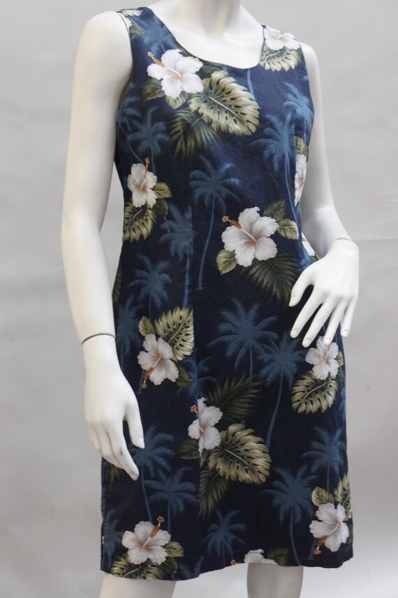 Vintage Floral Print Hawaii Dress By Lava Hut Boho Tropical Retro View 4