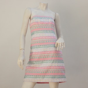 Strapless Lace Trim Lilly Pulitzer Dress Shabby Chic Retro Designer Dress Cottagecore