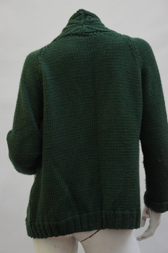 トップス Handmade knit cardigan (deep green)cara CASTELLOKNITCARDIGAN-PALMGREEN
