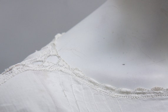 Vintage Antique White Lace Dress Cottagecore Edwa… - image 3