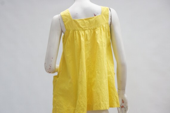 Vintage 50s-60s Women's Yellow Hawaiian Tunic/Hou… - image 8